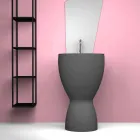 Lavatório autoportante moderno de cerâmica feito na Itália, Basile Viadurini