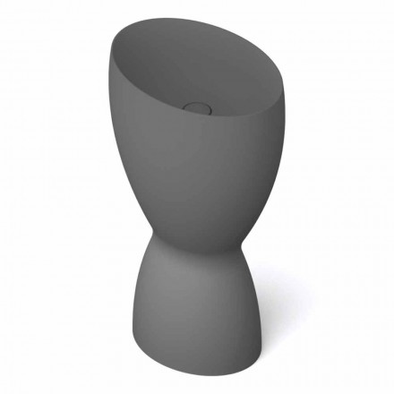 Lavatório autoportante moderno de cerâmica feito na Itália, Basile Viadurini