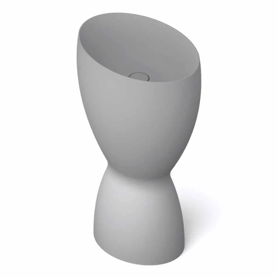 Lavatório autoportante moderno de cerâmica feito na Itália, Basile Viadurini