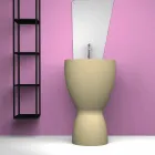 Lavatório autoportante moderno de cerâmica feito na Itália, Basile Viadurini