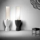 Lavatório autoportante moderno de cerâmica feito na Itália, Basile Viadurini