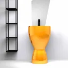 Lavatório autoportante moderno de cerâmica feito na Itália, Basile Viadurini