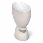 Lavatório autoportante moderno de cerâmica feito na Itália, Basile Viadurini