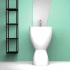 Lavatório autoportante moderno de cerâmica feito na Itália, Basile Viadurini