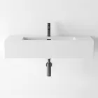 Lavatório suspenso ou de bancada de cerâmica colorida fabricado na Itália - Quadro Viadurini