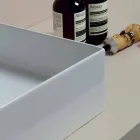 Lavatório de cerâmica de design moderno em pé sol 60 x 37, fabricado na Itália Viadurini