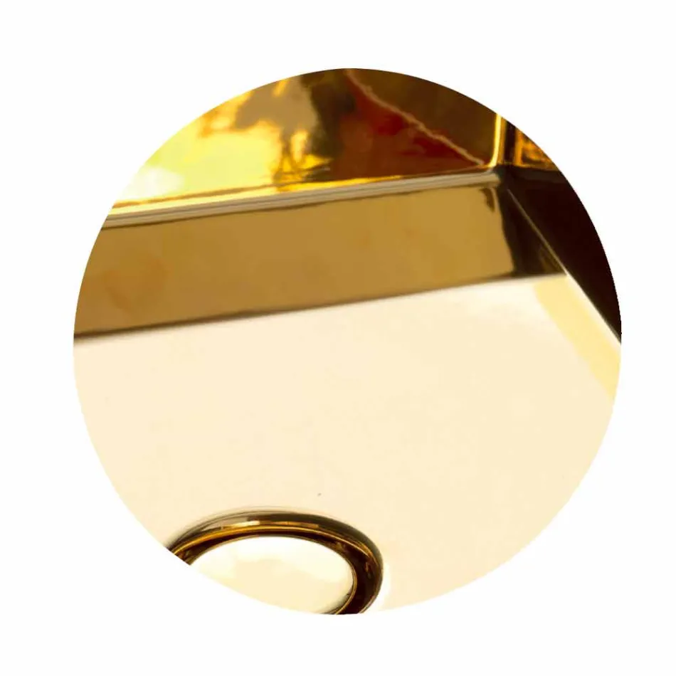 Lavatório autoportante de cerâmica design moderno Gaiola, made in Italy Viadurini