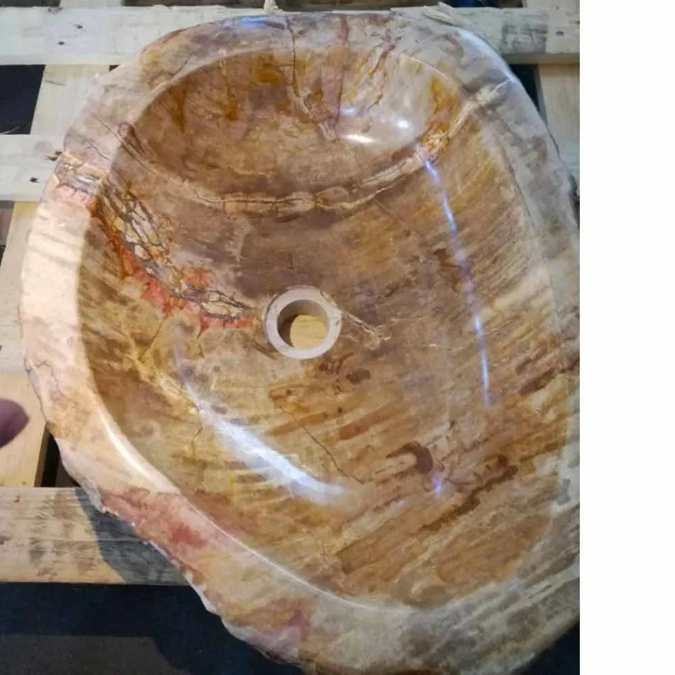 Lavatório de madeira Sola fúnebre de pedra de ganso Viadurini