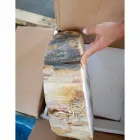 Lavatório de madeira Sola fúnebre de pedra de ganso Viadurini