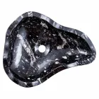 Lavatório de mármore com fósseis modernos de suporte - Burgeo Viadurini