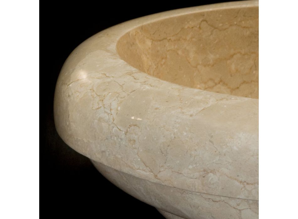 Lavatório de bancada em mármore Tito design, peça única Viadurini
