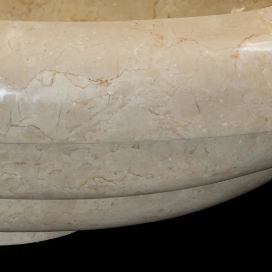 Lavatório de bancada em mármore Tito design, peça única Viadurini