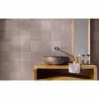 Lavatório de bancada feito à mão em Pietra di Fiume - Aurea Viadurini