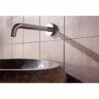 Lavatório de bancada feito à mão em Pietra di Fiume - Aurea Viadurini