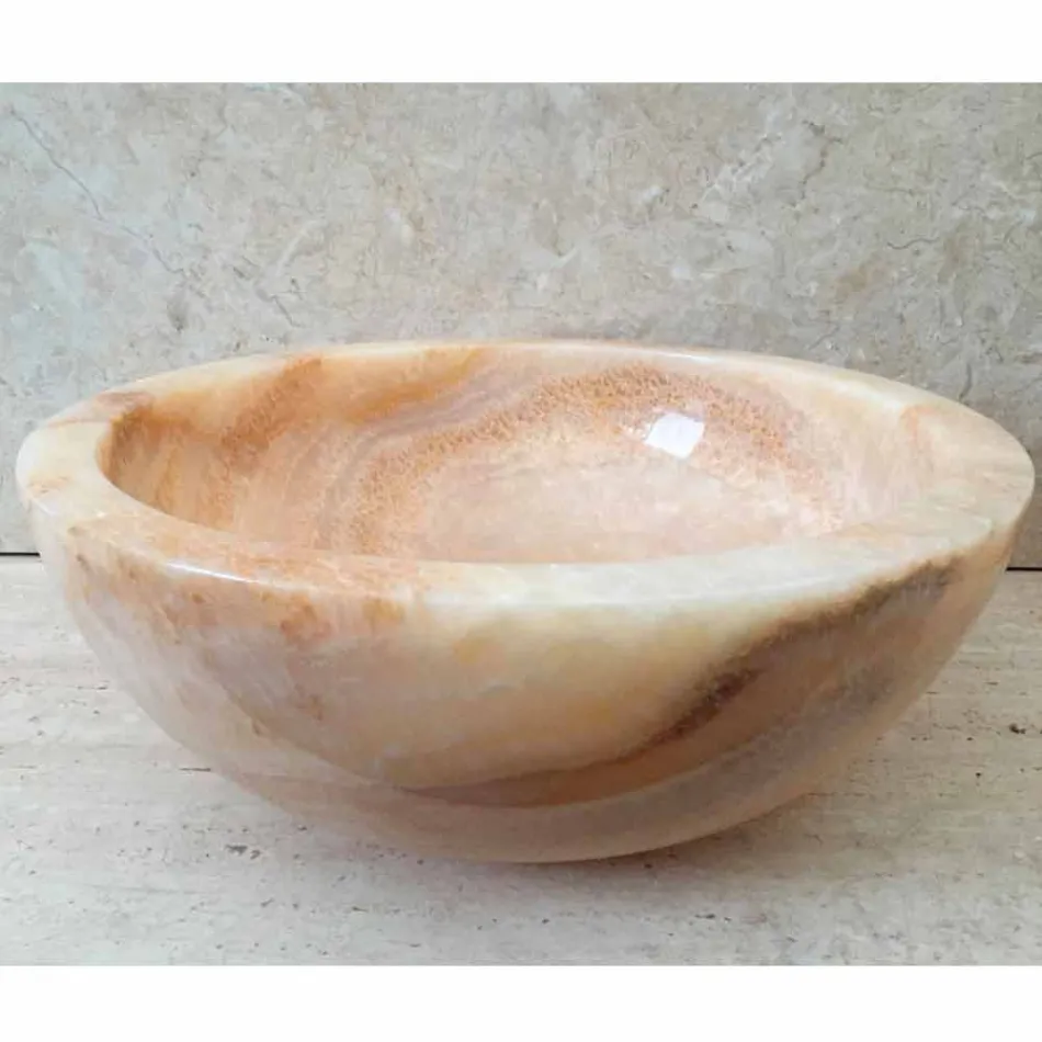 Ana design lavatório de pedra natural em design, feito à mão Viadurini