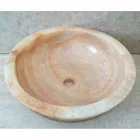 Ana design lavatório de pedra natural em design, feito à mão Viadurini