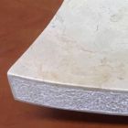 Lavatório em pedra natural de design de amor branco, peça única Viadurini