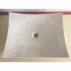 Lavatório em pedra natural de design de amor branco, peça única Viadurini