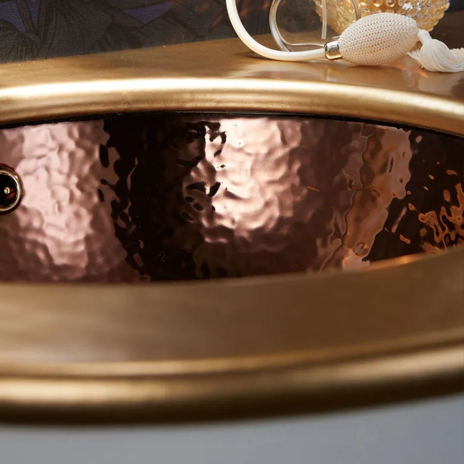 Lavatório embutido em Fire Clay de 3 Acabamentos Made in Italy - Erioli Viadurini