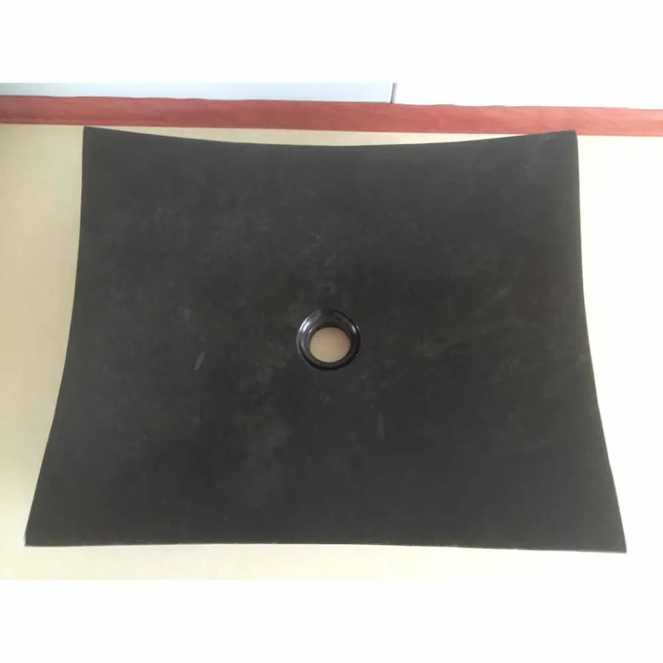 Lavatório preto do banheiro na pedra natural Amor, parte original Viadurini