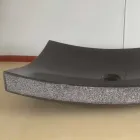 Lavatório preto do banheiro na pedra natural Amor, parte original Viadurini