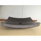 Lavatório preto do banheiro na pedra natural Amor, parte original Viadurini