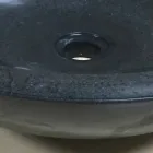 Lavatório de apoio design em pedra natural Ziva preto Viadurini