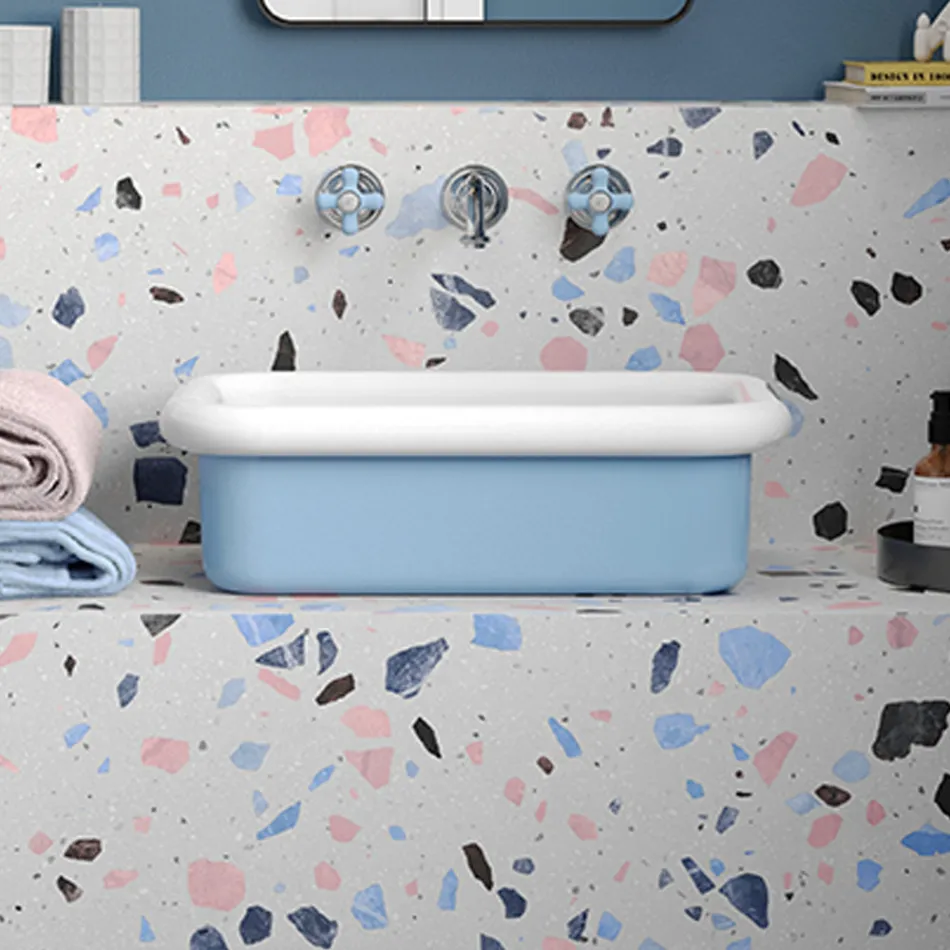 Lavatório retangular de bancada de cerâmica - Holly Viadurini