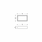 Lavatório retangular e moderno de bancada em pedra design - Farartlav3 Viadurini