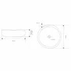 Lavatório de bancada moderno em teca natural polida natural - Zino Viadurini