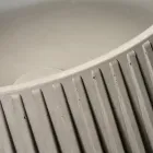 Lavatório de Apoio Redondo em Cimento e Resina - Ibisco Viadurini