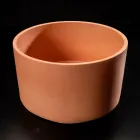 Lavatório de apoio redondo em Mali Orange Terrazzo - Azalea Viadurini