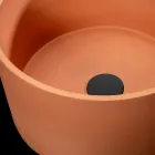 Lavatório de apoio redondo em Mali Orange Terrazzo - Azalea Viadurini