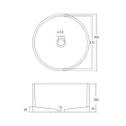 Lavatório de apoio redondo em Mali Orange Terrazzo - Azalea Viadurini