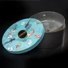 Lavatório redondo de barro cinza feito na Itália - Tatiana Viadurini