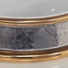 Projetar pia semi-encastrada em argila de fogo artesanal na Itália, Manilo Viadurini