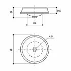 Projetar pia semi-encastrada em argila de fogo artesanal na Itália, Manilo Viadurini