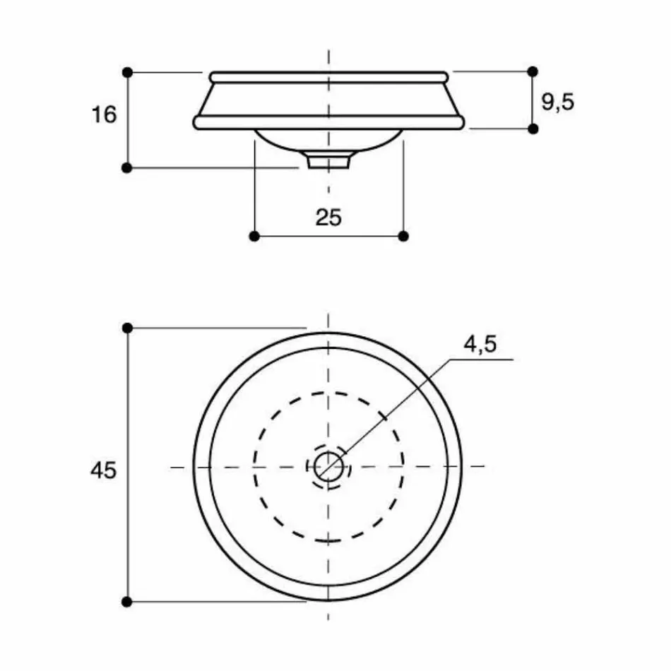 Projetar pia semi-encastrada em argila de fogo artesanal na Itália, Manilo Viadurini