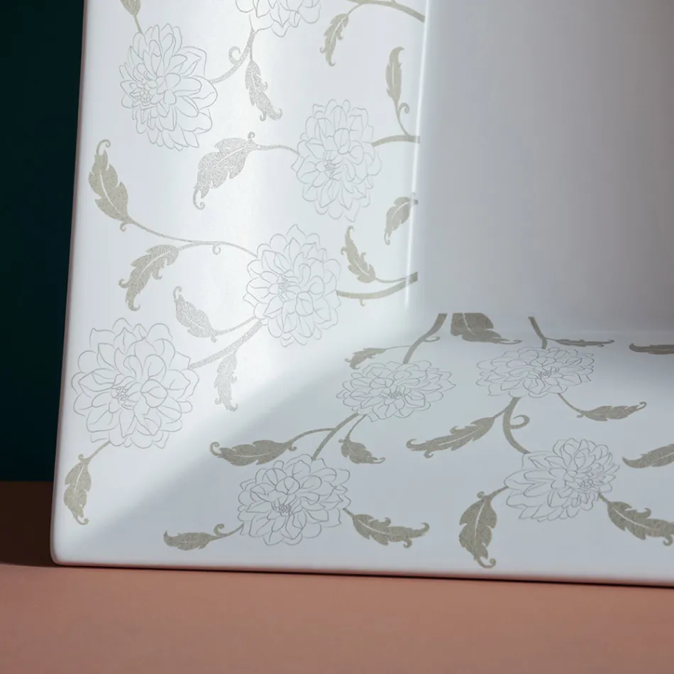 Lavatório semi-encastrado em Fire Clay de Diferentes Acabamentos Made in Italy - Ultima Viadurini