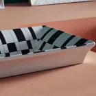 Lavatório semi-encastrado em Fire Clay de Diferentes Acabamentos Made in Italy - Ultima Viadurini