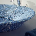 Lavatório semi-encastrado em Fire Clay em diversos acabamentos Made in Italy - Capatosta Viadurini