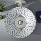 Lavatório semi-encastrado em Fire Clay em diversos acabamentos Made in Italy - Capatosta Viadurini