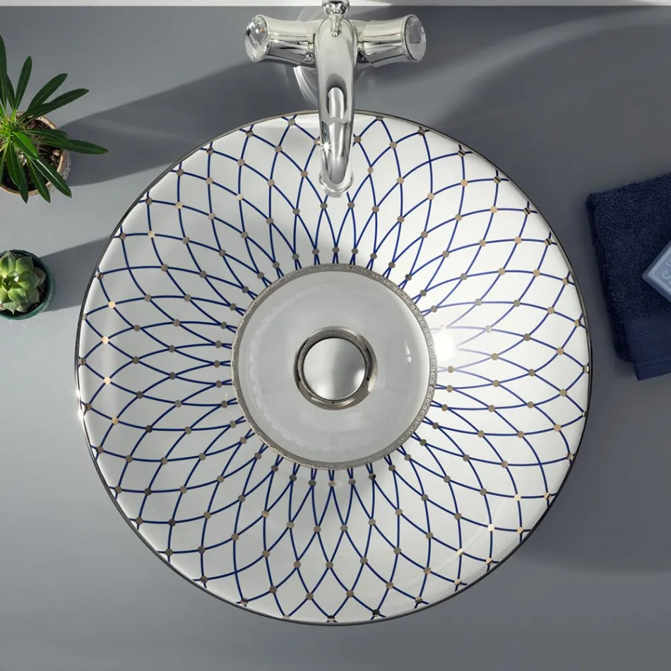 Lavatório semi-encastrado em Fire Clay em diversos acabamentos Made in Italy - Capatosta Viadurini