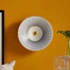 Lavatório semiencastrado em porcelana francesa de primeira qualidade - Pausa Viadurini