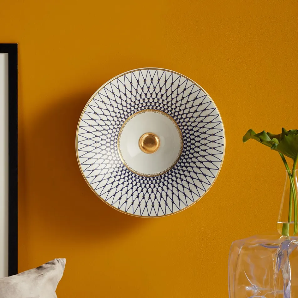 Lavatório semiencastrado em porcelana francesa de primeira qualidade - Pausa Viadurini