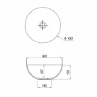 Lavatório de apoio de cerâmica esférico Ø40cm Made in Italy Leivi Viadurini