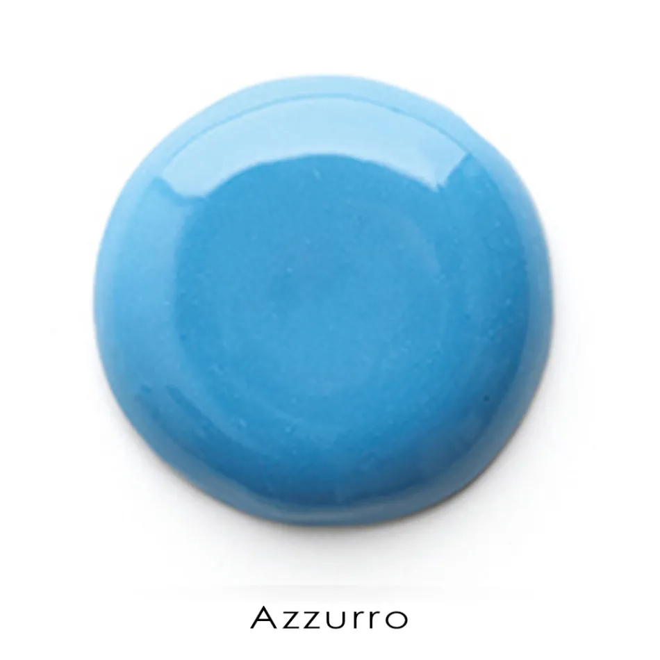 Lavatório Angular Suspenso em Cerâmica Branca e Colorida 42 cm - Angelino Viadurini