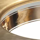 Barro undermount pia em argila de fogo e ouro feito na Itália, Egeu Viadurini