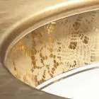 Undermount pia em argila de fogo e ouro artesanal na Itália, Egeu Viadurini