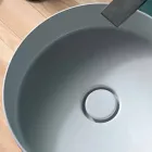 Lavatório de cerâmica redondo com um diâmetro de 40 cm Viadurini